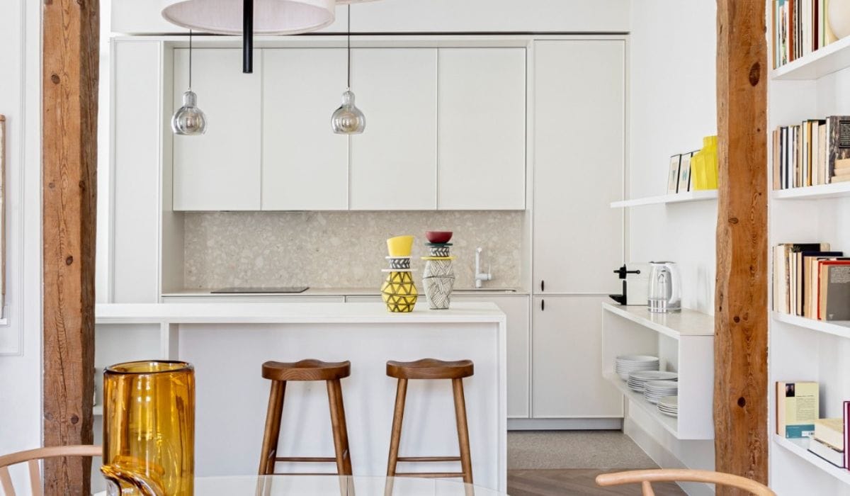 proyecto de cocina con isla noce